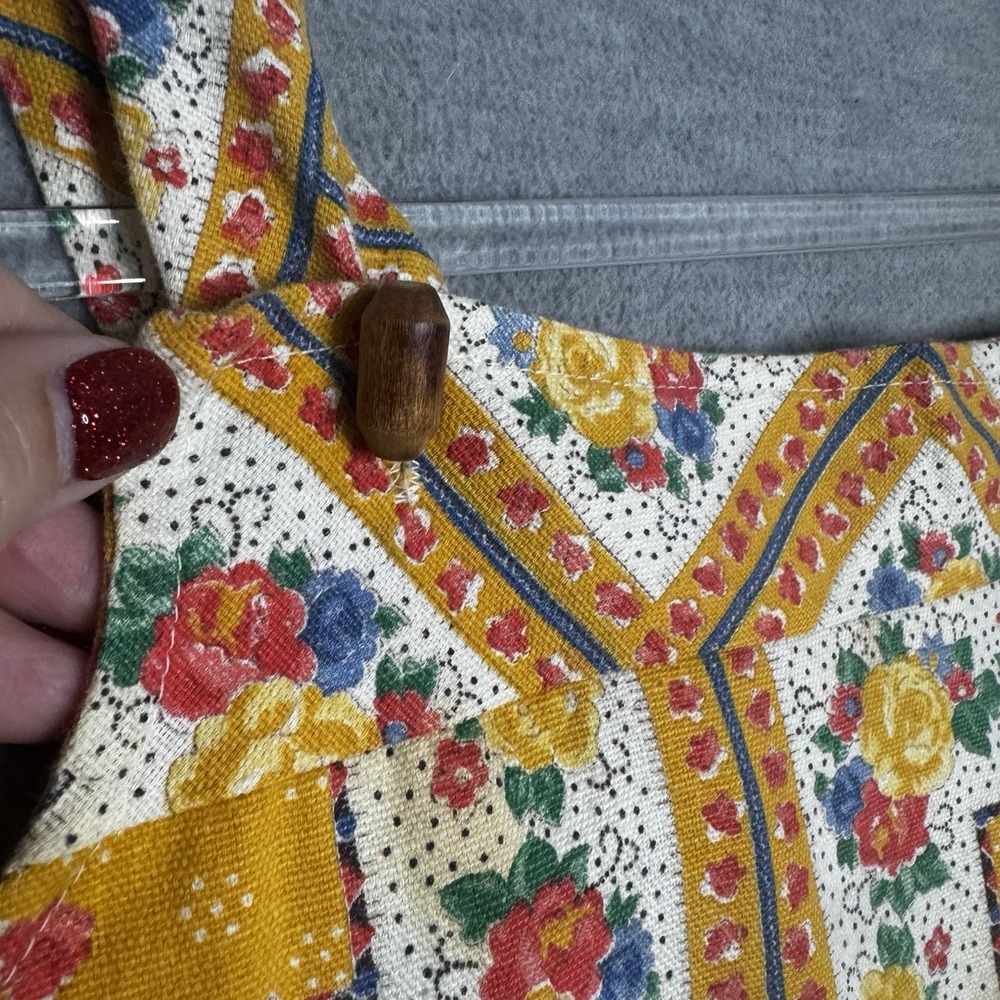 Vintage 60s 70s Sz M/L Tunic Tank Top Cottagecore Prairie Handmade Unique Women - Picture 3 of 6